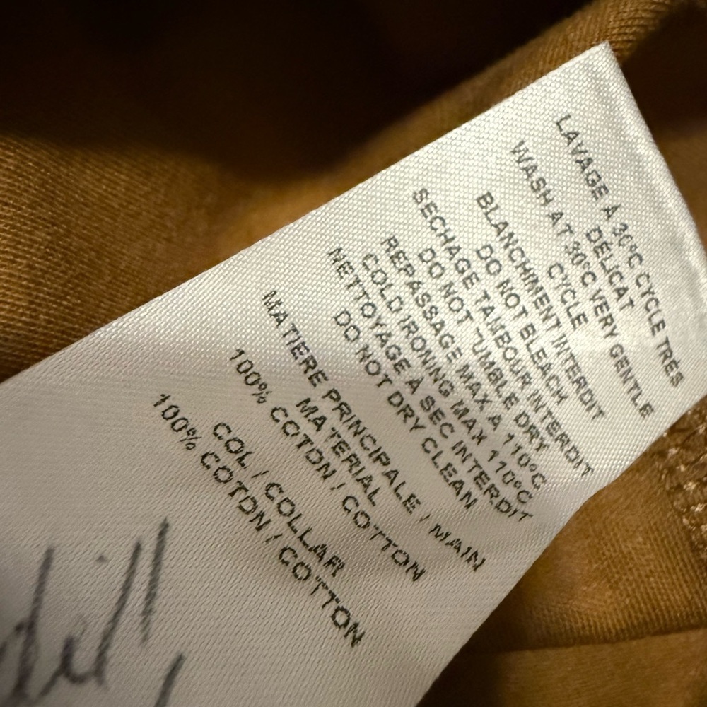 SEE BY CHLOÉ Ruffled Cotton-Jersey Mini Dress Size XS in Brown and Cream - Picture 11 of 11